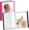 CRANBURY Small Photo Album 5x7 (Pink), 2-Pack Plastic Photo Book, 24 Pockets Show 48 Pictures, Mini Picture Binder with Customizable Album Cover, ...