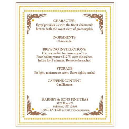 Harney & Sons Chamomile Herbal Tea, Classic Tin, 20 Sachets, white...