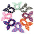 AKOAK 20 Pcs Per Pack Lovely Baby Girl's Rabbit Ear Hair Tie Bands Polka Dot Leopard Trip Ponytail Holder...
