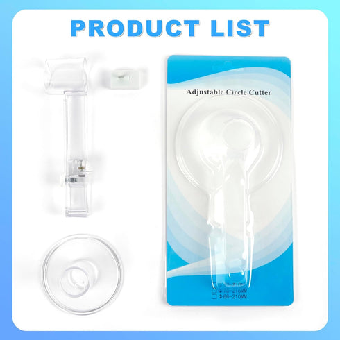 Circle Cutter, Circle Paper Cutter for 58 mm/2.25 inch Button Maker, Adjustable Multi-Size Button Maker Round Circular Cutter, 70mm/2.76 inch to 2...