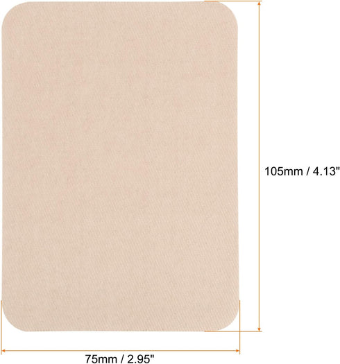 6Pcs Iron on Patches for Clothing Repair 3"x4-1/4" Fabric Patch Cotton Decorating for Clothes Pants Bag, Cream...