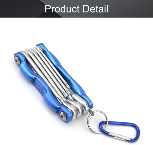 Utoolmart Torx Key Set, 8 in 1 Folding Torx Combination Wrench Set Repair Tool for Torx Head Socket Screw Sizes Include T9-T40...