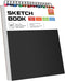 RGBMIX 9"x12" Sketch Book, 1 Pack 100 Sheets Spiral Bound Art Sketchbook, Premium Sketch Paper, Acid Free (68lb/100gsm) Art Sketchbook Artistic Dr...