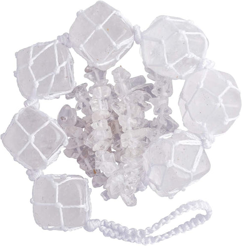 TUMBEELLUWA Crystal Tree of Life Wall Hanger Healing Decorative Hanging Ornaments Gold-plated-base Tumbled Quartz Stones Wall Decoration for Home ...