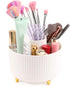 360 Rotating Makeup Organizer Desktop Lazy Susan Cosmetic Desk Storage Container Makeup Brush Holder for Eyeshadow Brush Lipstick Holder Pen Holde...