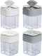 4 Pack 4 in 1 Salt and Pepper Shaker Travel Spice Container Camping Seasoning Shaker RV Condiment Jars with Lid Camping Spice Kit for Home Restaur...