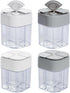 4 Pack 4 in 1 Salt and Pepper Shaker Travel Spice Container Camping Seasoning Shaker RV Condiment Jars with Lid Camping Spice Kit for Home Restaur...