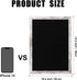 Black Felt Bulletin Board, Bulletin Boards for Walls with Wood Frame, Pin Board Vision Board for Office Home Kitchen and School with Pins, Screws,...