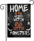 Halloween Spider Web Home Of The Witch And All Of Her Little Monsters Burlap Garden Porch Lawn Flag Farmhouse Decorations Mailbox Decor Welcome 12...