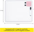 Dry Erase Board, 14 x 11 inches Magnetic Whiteboard, Includes a Black Dry Erase Marker, 2 Magnets...