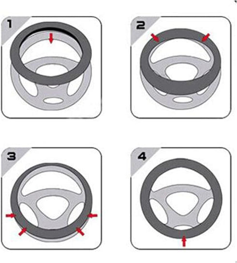 Car Steering Wheel Cover, Leather, Universal 15 Inch Fit, Anti-Slip & Odor-Free (Black&Beige)...