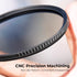 K&F Concept 77mm Circular Polarizer Filter Ultra-Slim 18 Multi-Coated Optical Glass Circular Polarizing Filter for Camera Lenses with Cleaning Clo...