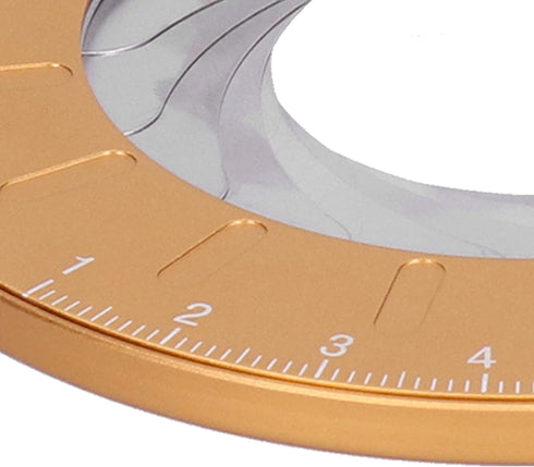 Round Measuring Tool, Circle Maker Tool Stainless Steel for Drawing for Designer for Circle Drawing for Woodworking...