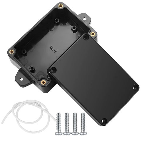 Project Box, 4pcs Junction Boxes, IP65 Waterproof Electrical Boxes, ABS Plastic Dustproof Electrical Project Case Power Junction Boxes with Fixed ...