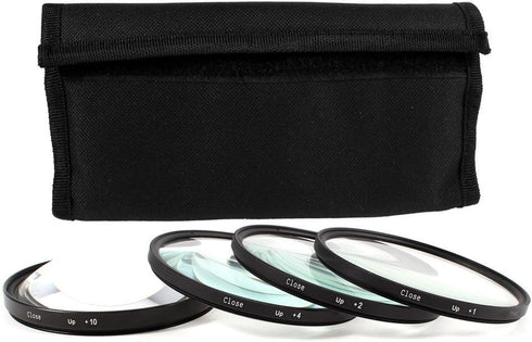 67mm Close-Up Filter Set (+1, 2, 4 and +10 Diopters) Magnificatoin Kit for Canon Rebel T6i, T6s, T7i, EOS 80D, EOS 77D Cameras with Canon EF-S 18-...