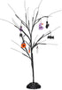 Mark Feldstein & Associates Tree with LED Lights Spooky Black 24 inch Iron Metal Halloween Figurine...