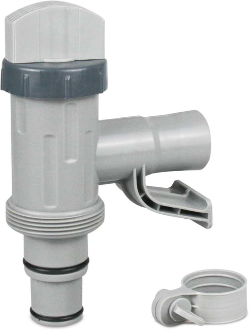 Plunger Valve with Holder for Intex above Ground Pool Hose - Replacement Parts Compatible with Pool Filter Pump (1 Pack)...