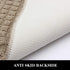 COSY HOMEER 27X18 Inch Anti Fatigue Kitchen Rug Mats are Made of 100% Polypropylene Half Round Rug Cushion Specialized in Anti Slippery and Machin...