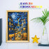 ROSTITCH - The Romantic Stree of Paris Cross Stitch Kits for Beginners Adults 11CT Pre-Printed Aida Cross-Stitch,Needlecrafts Embroidery Kits Arts...
