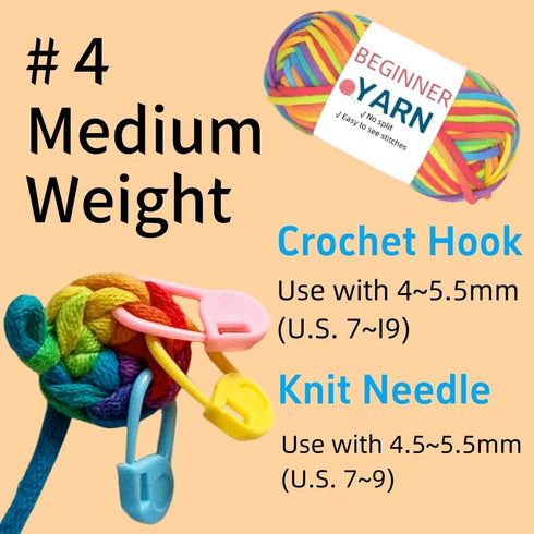 Yarn for Crocheting,Easy Peasy Yarn,Beginner Yarn with Easy-to-See Stitches,Beginner Yarn for Crocheting,Beginner Crochet Yarn......