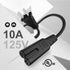 TNP 2 Prong Power Cord NEMA 1-15P to IEC320 C7 Power Cable Replacement for PS5 & PS4, Power Cord for Xbox Series S/X, Xbox One S/X, Printers, Soun...