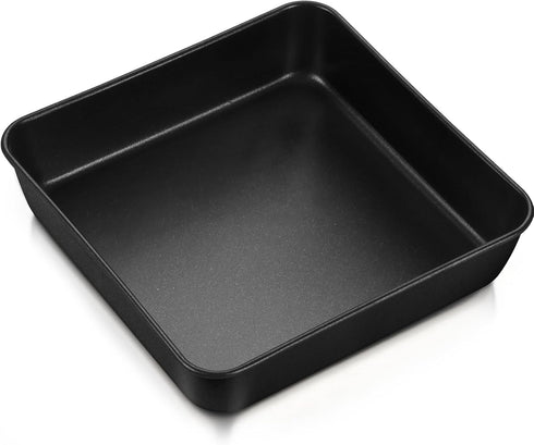 P&P CHEF 9 Inch Square Baking Pan, Square Cake Lasagna Pan, Nonstick Coated Stainless Steel Lasagna Pan for Baking Roasting Serving, Oven Safe & E...