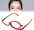 Magnifying Makeup Glasses Single Lens, Makeup Magnifying Cosmetic Readers Flip Single Lens Rotating Eyeglasses, Rotatable Fashionable Eye Make Up ...