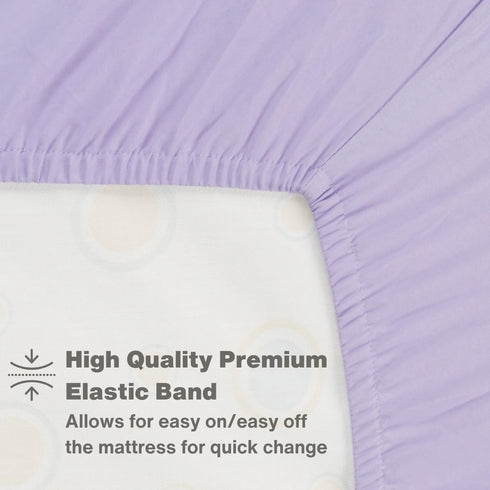 Everyday Kids 2-Pack Fitted Crib Sheets, 100% Soft Breathable Microfiber Baby Sheet, Fits Standard Size Crib Mattress 28in x 52in, White Nursery S...