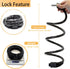Combination Bike Cable Lock - 4 Digit, 32 inch Long Coiled Security Resettable Cable Lock, Anti-Theft Accessories for Mountain Bike, Road Bike, El...