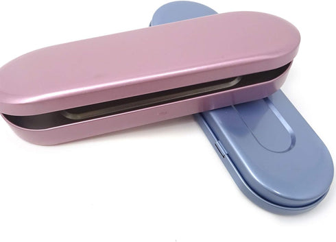 Honbay 2PCS Metal Hinged Tin Box Small Pen Case Home Organizers for Pen Pencil Makeup Brushes (2 Colors shipped by random)...