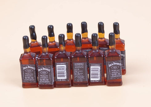 40Pcs Tiny Miniature Mini Beer Bottles Toys, 1:24 Dollhouse Kitchen Accessories Wine Decoration, Cute Wine Bottle Models for Fairy Garden Pub Bar ...