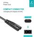 2 Prong AC Power Cord Charger Cable Fit for ONN. 100008736,JBL PartyBox 100 200 300 310 710 1000 On-The-Go Wireless Bluetooth Speaker Audio System...