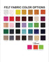 FabricLA Craft Felt Fabric - 18" X 18" Inch Wide & 1.6mm Thick Felt Fabric - Charcoal 456 - Use This Soft Felt for Crafts - Felt Material Pack...