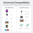 4 in 1 USB C 100W 3.3FT Charging Cable,Braided USB C to C Multi Fast Type C Charging Cable with Light,for iPhone 15,14,13,Samsung S24 23 22,LG,Goo...