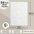 Bright Creations 24 Sheets Blank Puzzles to Draw On Bulk, 5.5 x 4 Inch Jigsaw Puzzle Pieces for DIY, Arts and Crafts Projects...