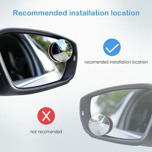 2pcs Blind Spot Mirror, 360 Degree Adjustabe HD Glass, 2" Round HD Glass Convex Rear View Mirror, for any Car, Van, Suv and Trucks....