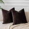JUSPURBET Decorative Pillow Covers Set of 2 Velvet Throw Pillow Covers for Couch Sofa Bed Soft Cushion Covers Cases with Hidden Zipper for Living ...
