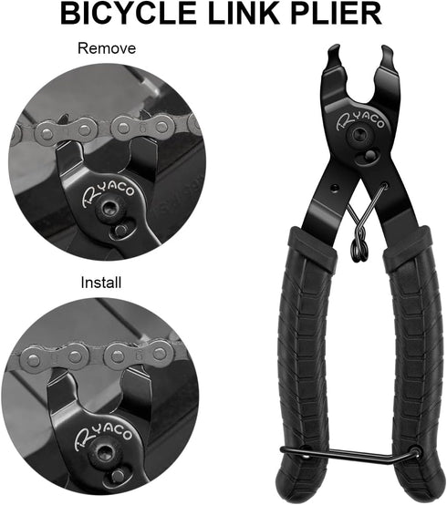 RYACO Bike Chain Tools Set, Bicycle Link Plier, Chain Cutter, Chain Inspection Caliper included for 6/7/8/9/10 Speed Chains Link Repair, Professio...