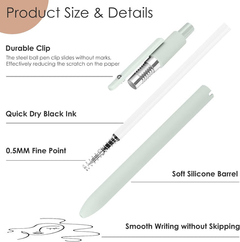 Gel Pens, Aesthetic Preppy Office Supplies, Office Desk Accessories Nursing School Essentials Fine Point Pens for Journaling Note Taking, Back to ...