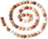 60PCS 6mm Natural Petrified Wood Jade Round Loose Beads for Jewelry Making DIY Bracelet Necklace Materials 1 Strand 15"...