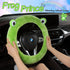 LLB Car Auto Steering Wheel Cover, Cute Style Fluffy Genuine Wool Sheepskin Cover for Women Men Girls, Anti-Slip Universal Fit 13.5-16.5 inches Ca...
