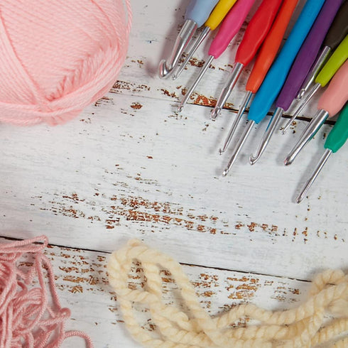 Crochet Hooks 5.0mm 5.5mm 6.0mm Crochet Needles QLRFFLJOY 3 pcs Crochet Hook Set DIY Yarn Weaving Tools for Knitting Gloves, Shoes, Bags, Hats, So...