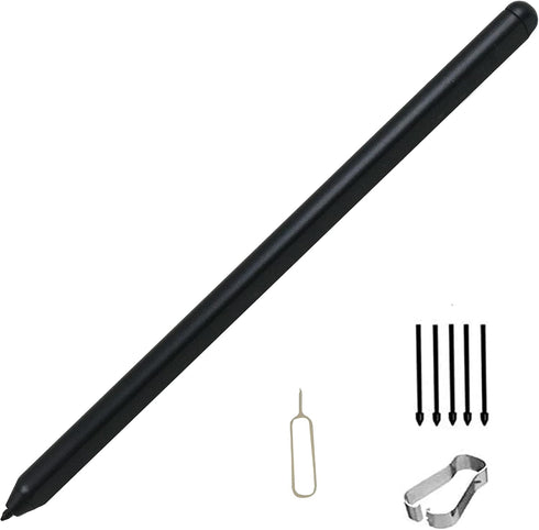 Galaxy S21 Ultra Pen Replacement for Samsung Galaxy S21 Ultra 5G S-View Cover Silicone Case Stylus S Pen +Replacement 5 Tips/Nibs + Free SIm Needl...
