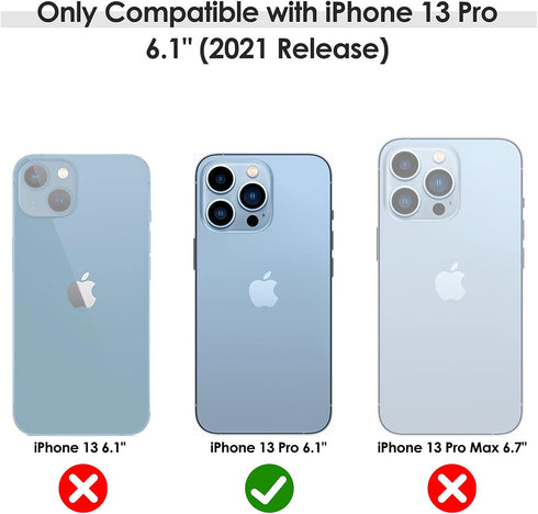 LOHASIC for iPhone 13 Pro Case, Vintage Leather Slim Luxury PU Soft Flexible Bumper Non-Slip Grip Shockproof Anti-Scratch Full Protective Cover Ph...