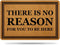 Welcome Mats for Front Door Outdoor Entry There is No Reason for You to Be Here Doormat Non Slip Rubber Mat for Home Indoor Farmhouse Funny Kitche...