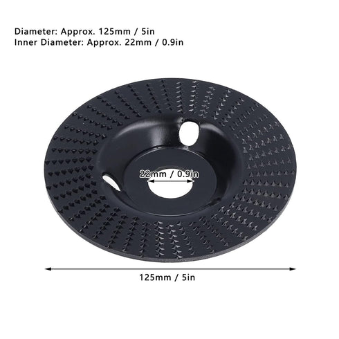 5in Angle Grinding Wheel Wood Carving Disc Wood Grinding Shaping Disc Cutting Shaping Tool for Woodworking...