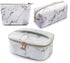 MAGEFY 3Pcs Makeup Bags Portable Travel Cosmetic Bag Waterproof Organizer Multifunction Case with Gold Zipper Marble Toiletry Bags for Women......