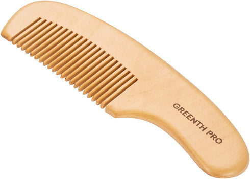 Baby Hair Bush and Comb Set -Nature Lotus Wood with Soft Goat Bristle and Pear Wood Comb for Newborns & Toddlers, Ideal for Cradle Cap...