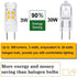 4-Pack G8 LED Bulb,GY8.6/T4 Bi-pin Base LED 3W, 30W Halogen Bulb Replacement,for Under Cabinet Kitchen Lighting, Under-Cabinet Light, GE Microwave...