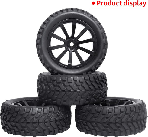 Outer Diameter 2.99inch(76mm) 1/10 On Road Touring Car Wheels and Tires 12mm Hex for Traxxas 4Tec 2.0 Latrax Teton Redcat EPX Drift Car HSP Flying...
